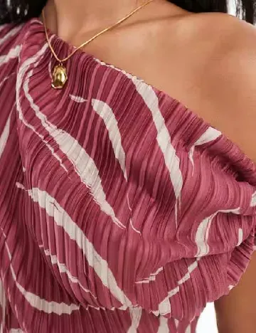 Rochie medie ASOS, roz pudra inchis