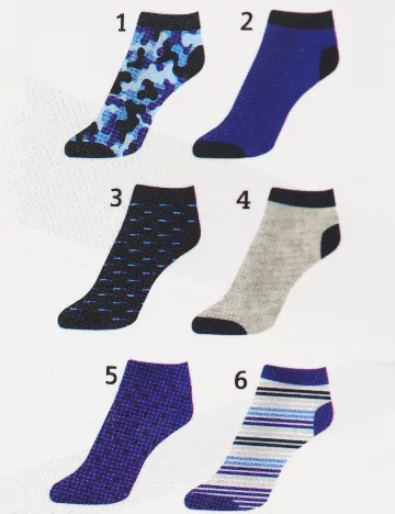 Set sosete 6 perechi Erve, mix culori Mix culori