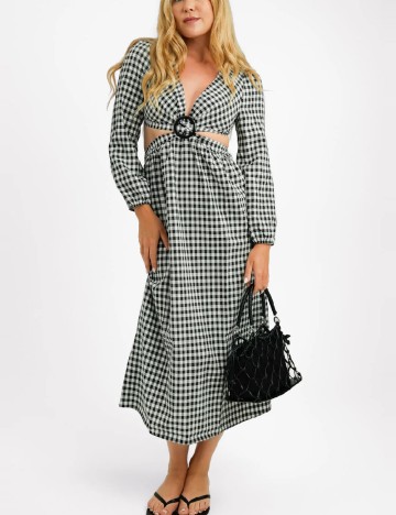 Rochie medie Miss Selfridge, gri