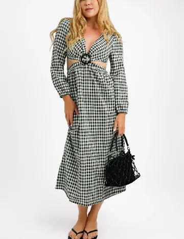 Rochie medie Miss Selfridge, gri