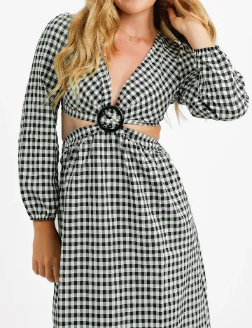 Rochie medie Miss Selfridge, gri