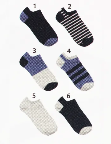 Set sosete 6 perechi Erve, mix culori Mix culori