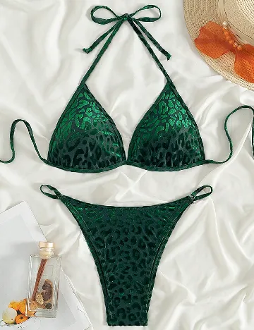 Costum de baie SHEIN, verde Verde