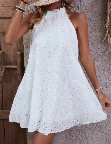 Rochie scurta SHEIN, alb Alb