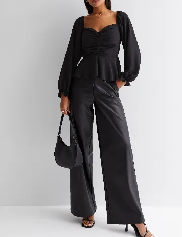 Bluza New look, negru Negru