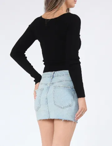 Fusta Pull&Bear, albastru Albastru