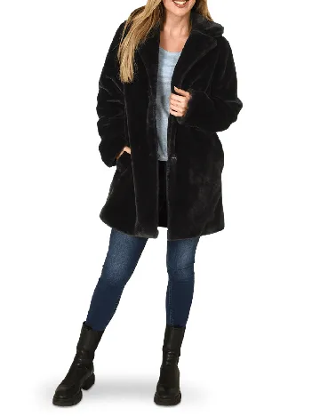 Palton ACTION, negru Negru