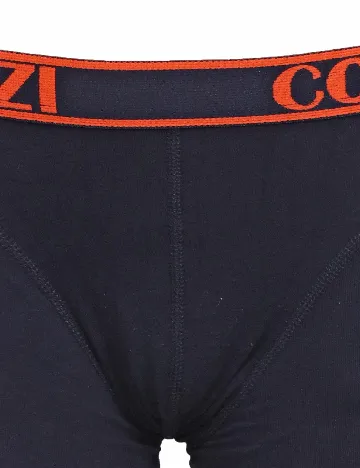 Set Boxeri 2 perechi Cozzi, bleumarin/portocaliu