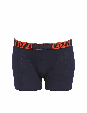 Set Boxeri 2 perechi Cozzi, bleumarin/portocaliu