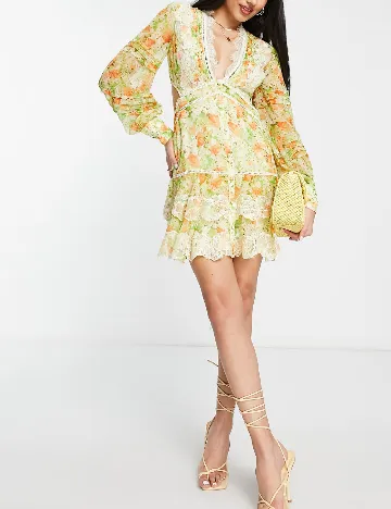 Rochie scurta ASOS, floral print