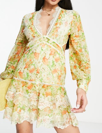 Rochie scurta ASOS, floral print