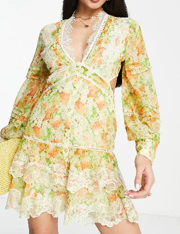Rochie scurta ASOS, floral print