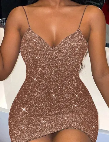 Rochie scurta SHEIN, maro