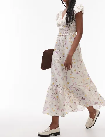 Rochie medie & other stories, ecru Alb