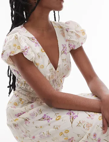Rochie medie & other stories, ecru Alb