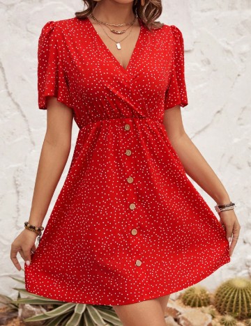 Rochie scurta SHEIN, rosu