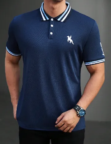Tricou SHEIN, bleumarin Albastru