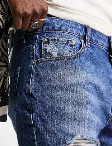 Pantaloni scurti ASOS, albastru Albastru