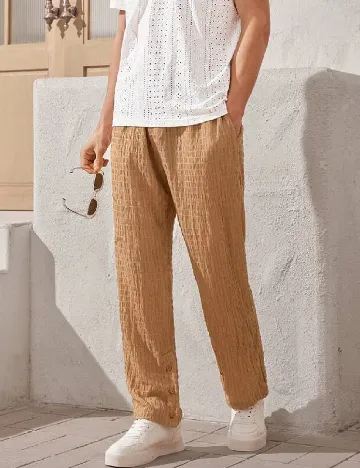 Pantaloni SHEIN, maro Maro