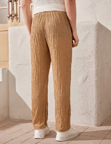 Pantaloni SHEIN, maro Maro