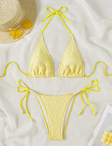Costum de baie SHEIN, galben Galben