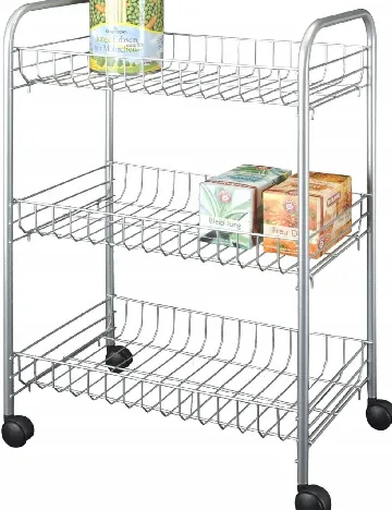 Etajera multifunctionala TOMADO, argintiu Gri