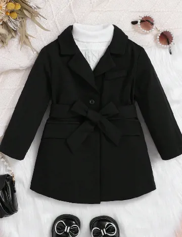 Sacou Shein Kids, negru Negru