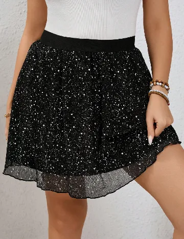 Fusta SHEIN CURVE, negru