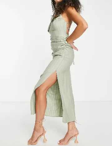 Rochie medie ASOS, verde Verde