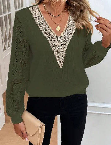 Bluza SHEIN, verde Verde