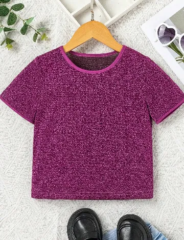 Tricou Shein Kids, mov Mov