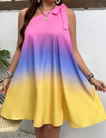 Rochie scurta SHEIN CURVE, mix culori