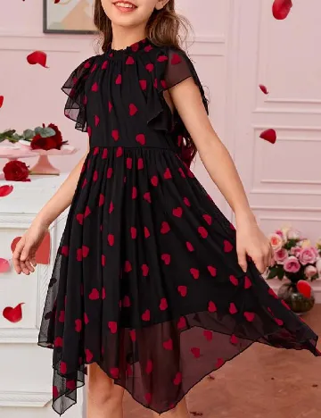 Rochie Shein Kids, negru/rosu Negru