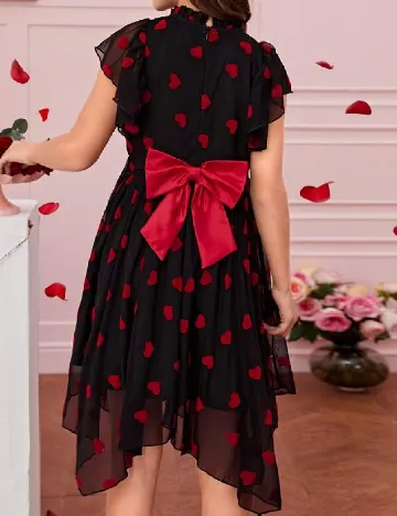 Rochie Shein Kids, negru/rosu Negru