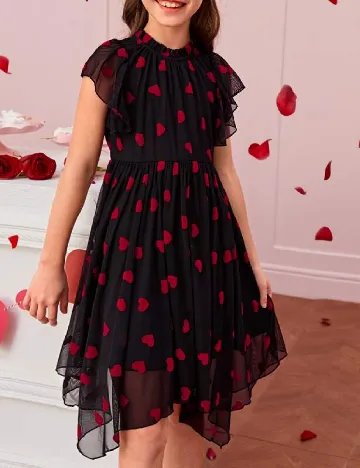 Rochie Shein Kids, negru/rosu Negru