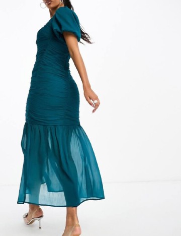 Rochie medie ASOS, turcoaz