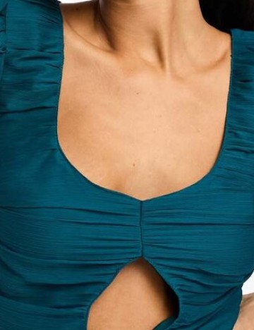 Rochie medie ASOS, turcoaz