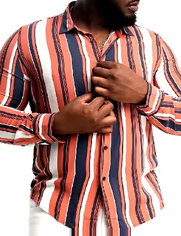 Camasa Devil s Advocate Plus Size, mix culori Mix culori