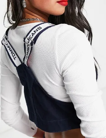 Top Tommy Jeans, albastru/rosu Albastru