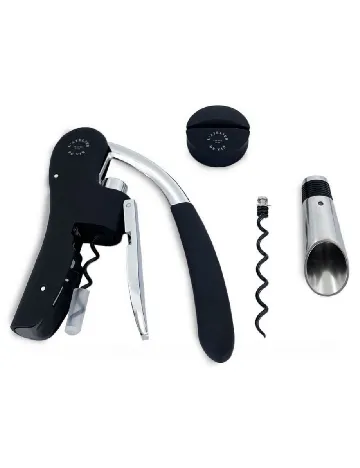 Set accesorii deschidere sticla cu vin L' Atelier Du Vin, negru Negru