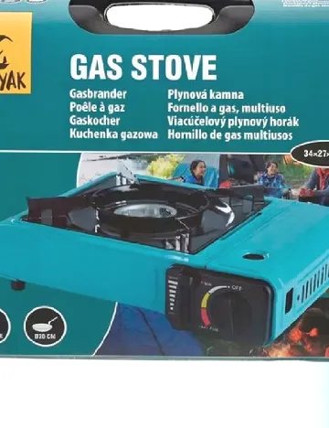 Plita portabila pe gaz FROYAK, albastru Albastru
