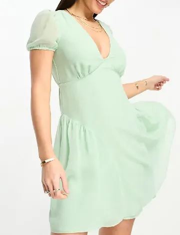 Rochie scurta ASOS, verde