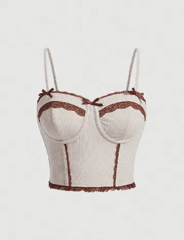 Top SHEIN, crem Crem