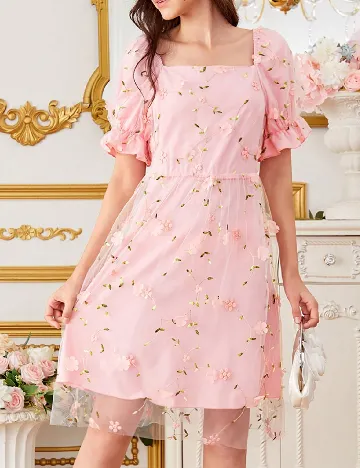 Rochie Shein Kids, roz Roz