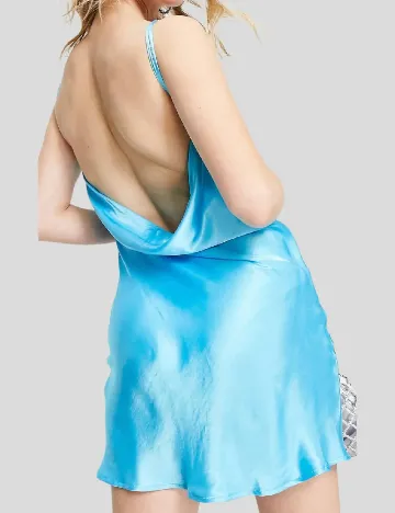 Rochie scurta Bershka, albastru Albastru