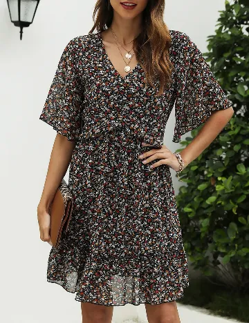 Rochie scurta SHEIN, floral print Floral print