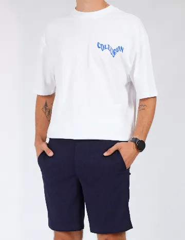 Pantaloni scurti Topman, bleumarin Albastru