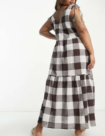 Rochie lunga ASOS Curve, alb/maro Maro