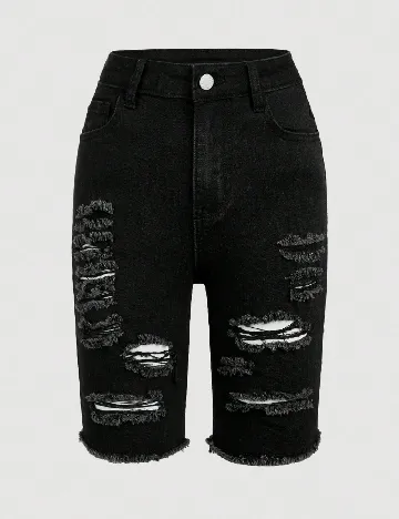 Pantaloni scurti Shein Kids, negru Negru