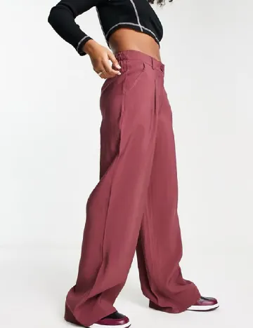Pantaloni ASOS, roz pudra inchis